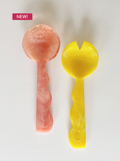 Chunky Ripple Resin Salad Servers