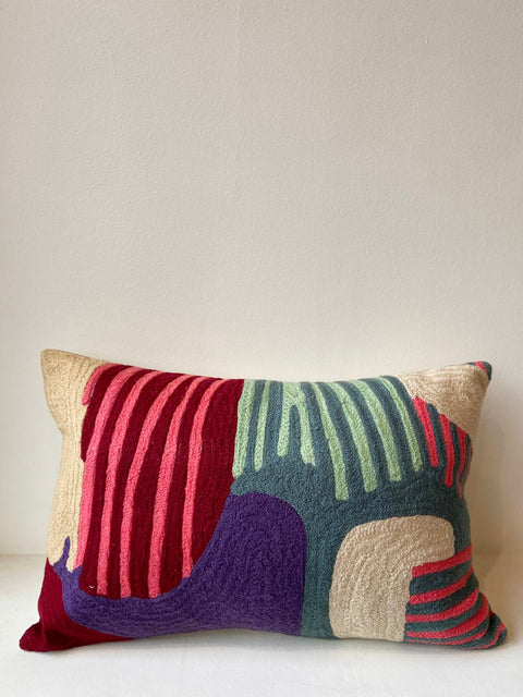 Vibrant Echo Rectangle Cushion Cover