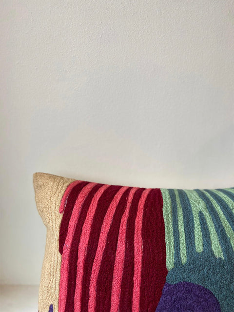 Vibrant Echo Rectangle Cushion Cover