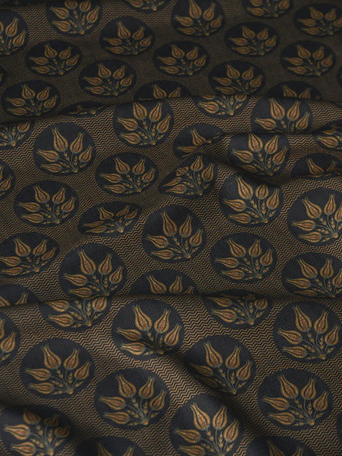 Eden Tulips Fabric (Charcoal) - House of Roya