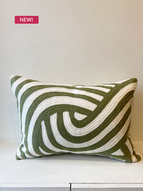Green Maze Cushion Cover - NEW!