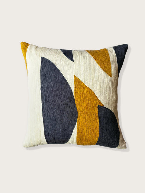 Horizon Contour Cushion Cover - Ochre - House of Roya