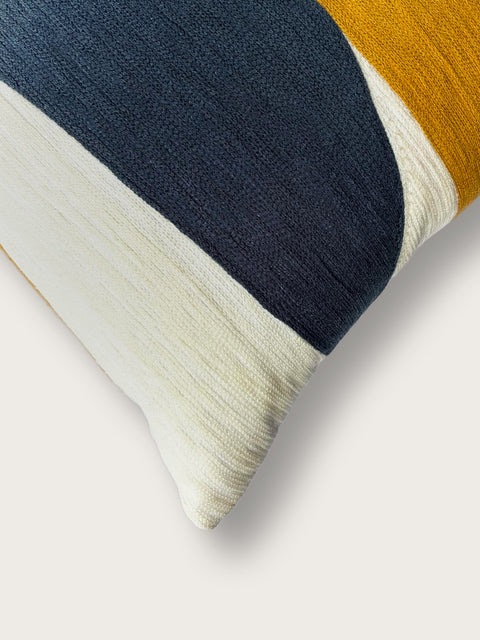 Horizon Contour Cushion Cover - Ochre - House of Roya
