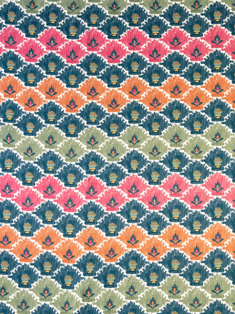 Bloom Ikat Fabric (Multi) - House of Roya