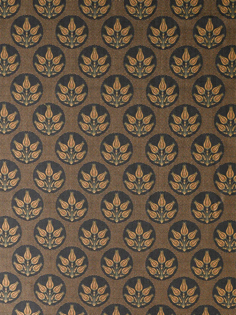Eden Tulips Fabric (Charcoal) - House of Roya