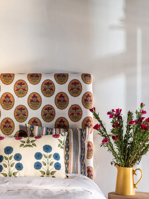 Fleur Fabric (Eggshell) - House of Roya