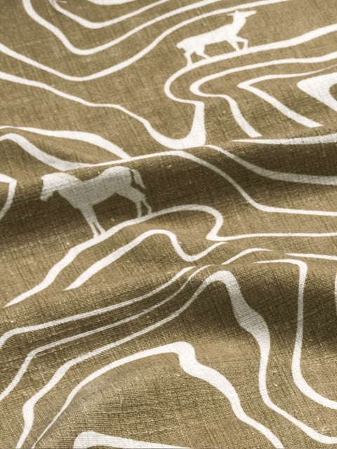 Forest Trail Fabric (Brown) - House of Roya