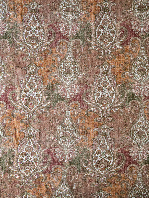 Paisley Manor Fabric (Rust) - House of Roya