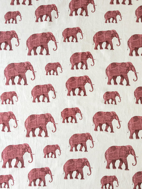 Tusker Fabric (Maroon) - House of Roya