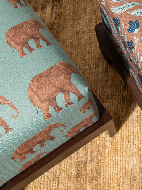 Tusker Fabric (Mist) - House of Roya