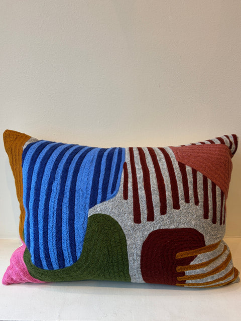 Vibrant Echo Cushion Cover – Multicolour - House of Roya