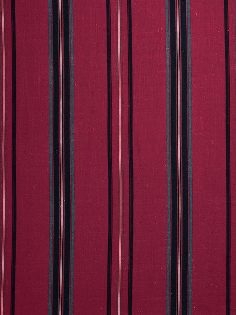 Lotus Stripes Fabric (Cherry) - House of Roya