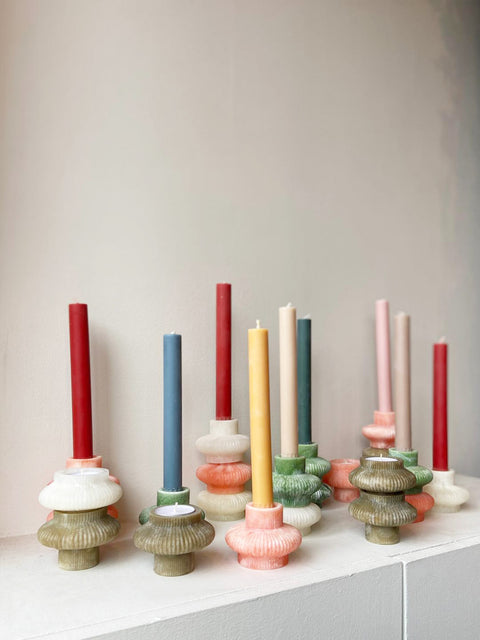 Lumiere Resin Candleholders