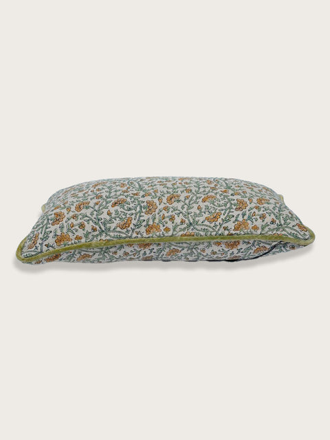Marigold Vine Cushion Cover - Green