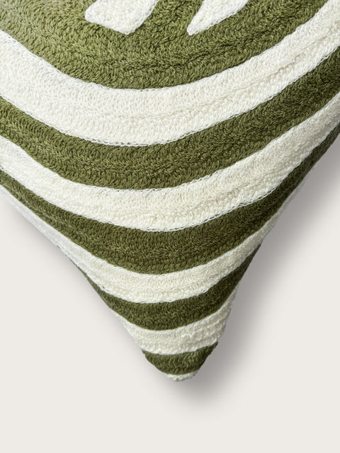 Maze Cushion Cover - Green - House of Roya