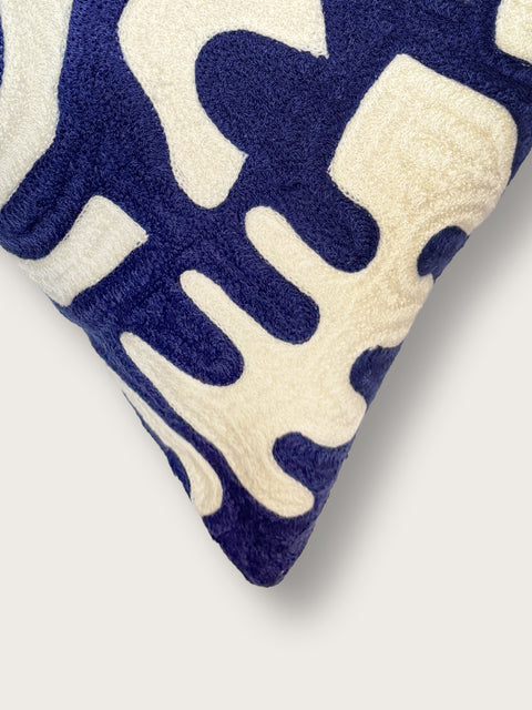 Nazca Cushion Cover - Indigo Blue - House of Roya