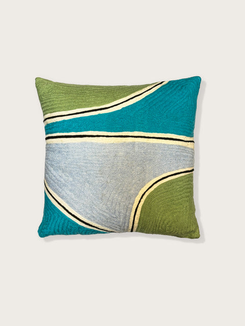 Ocean's Breeze Cushion Cover - Blue - House of Roya