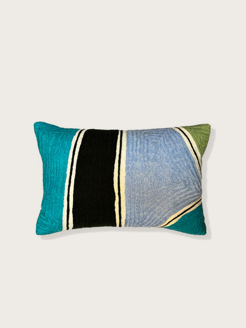 Ocean's Breeze Rectangle Cushion Cover - Blue - House of Roya
