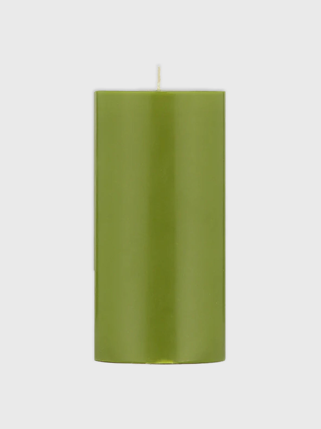 0215-Olive Green Pillar Candle