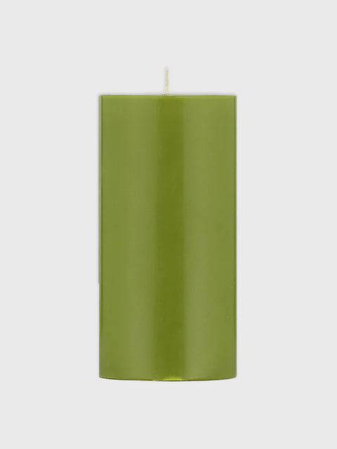 Olive Green Pillar Candle