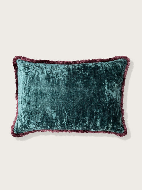 Opaline Velvet Cushion Cover – Teal - House of Roya