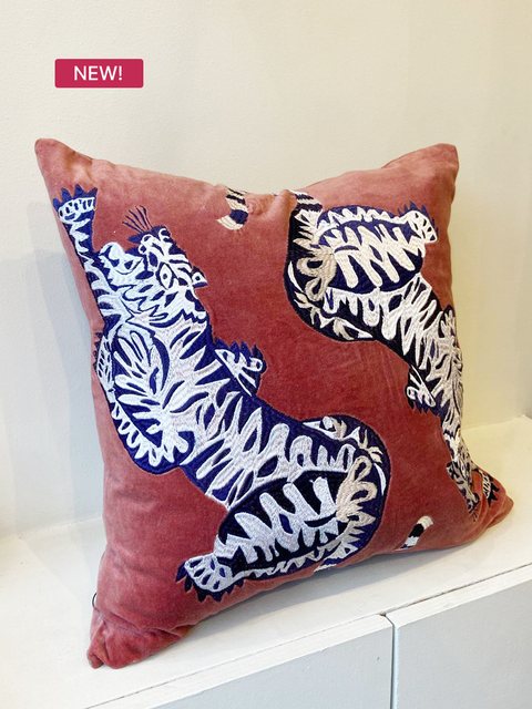 Pink Bengal Tigers Cushion Cover