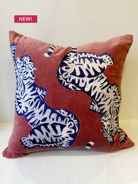 Pink Bengal Tigers Cushion Cover