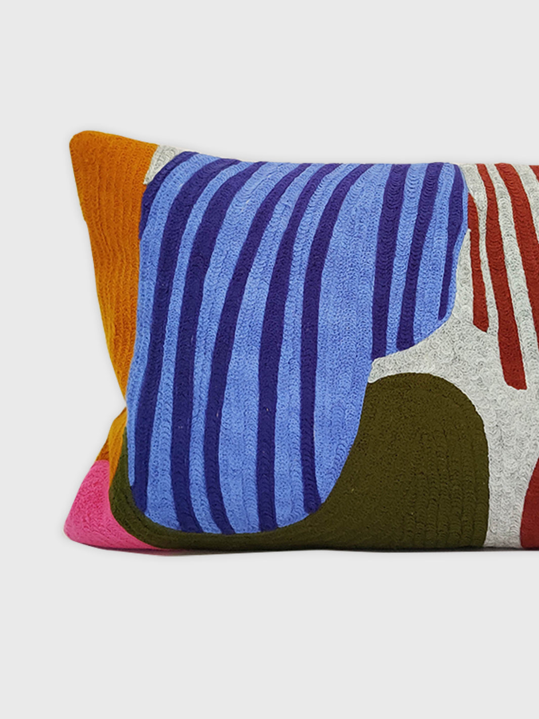 Rectangle Miro Aari Cushion Cover - Multicolour