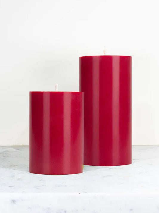 0215-Red Pillar Candle