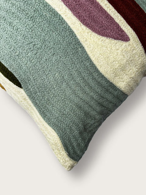 Rhythmic Waves Cushion Cover - Multicolour - House of Roya