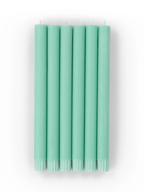 Turquoise Green Eco Dinner Candles