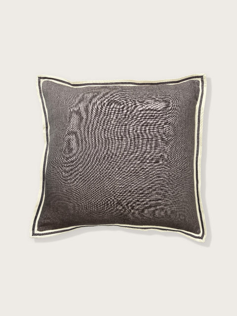 Twill Linen Cushion Cover - Grey - House of Roya