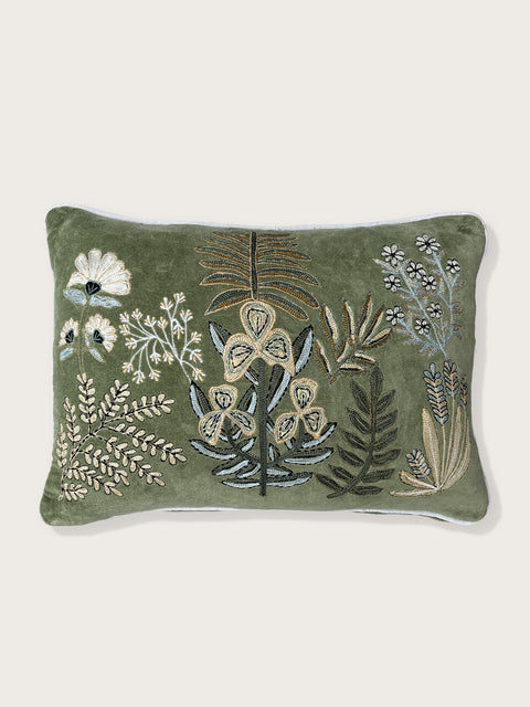 Whispering Garden Cushion Cover - Green