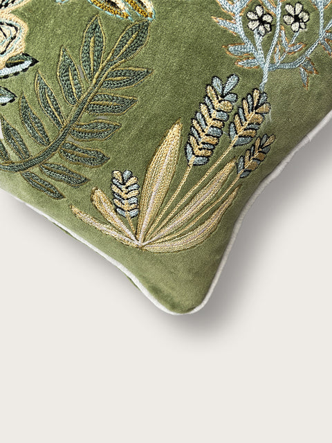 Whispering Garden Cushion Cover - Green