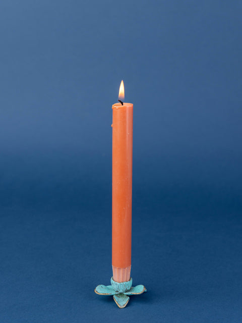Orchid Candle Holder Patina - House of Roya