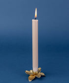 Orchid Candle Holder - Brass - House of Roya