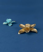 Orchid Candle Holder - Brass - House of Roya