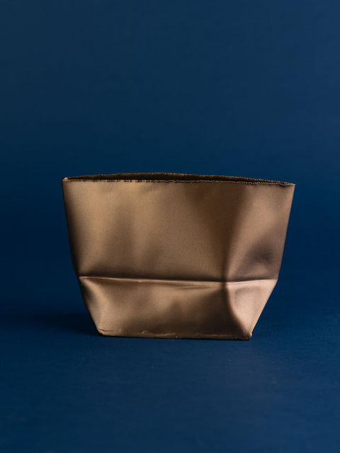 Brass Paper Bag Vase Small - House of Roya
