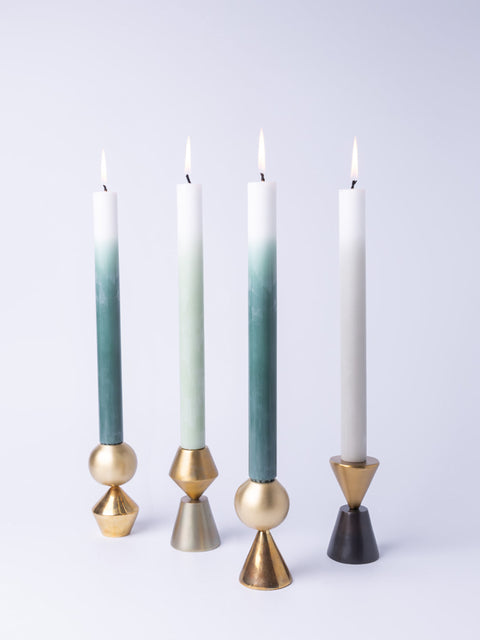Bobble Candle Stand, Ball & Cone - House of Roya