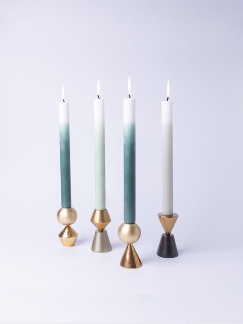Bobble Candle Stand, Cone & Trapezium - House of Roya
