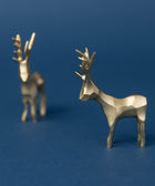 Origami Style Brass Reindeer - House of Roya