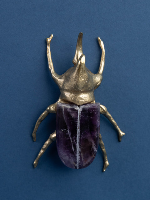 Rhinoceros Amethyst Beetle - House of Roya