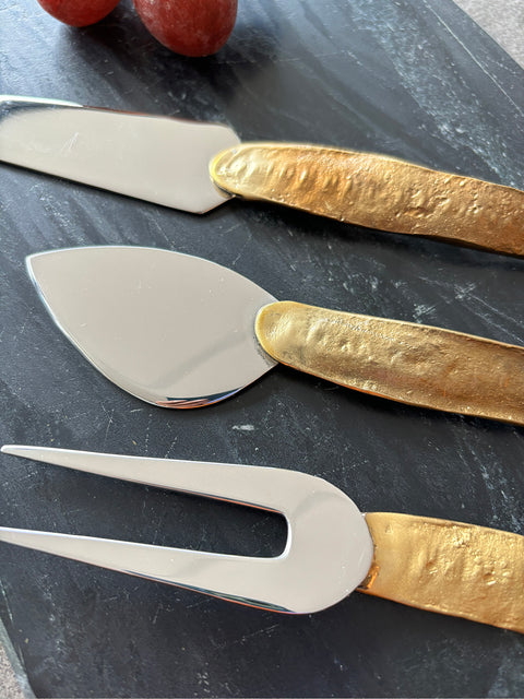Acacia Seed Pod Cheese Knives - Set of 3 - House of Roya