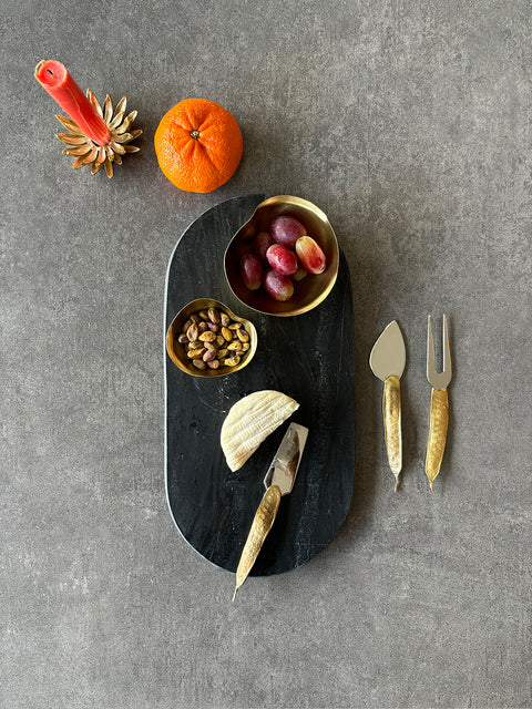 Acacia Seed Pod Cheese Knives - Set of 3 - House of Roya