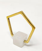 Memphis Pentagon Napkin Ring - Set of 4 - House of Roya