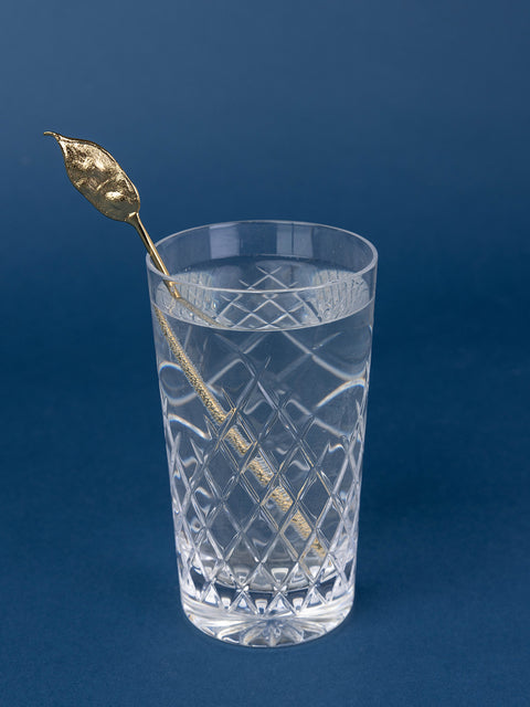 Pea Pod Leaf Cocktail Stirrer - Set of 4 - House of Roya
