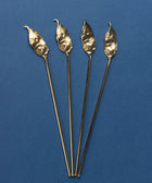Pea Pod Leaf Cocktail Stirrer - Set of 4 - House of Roya