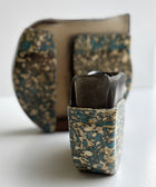 Focal Shot Of Small Arcane Smokey Earthy Tone Vase Handblown And Unique