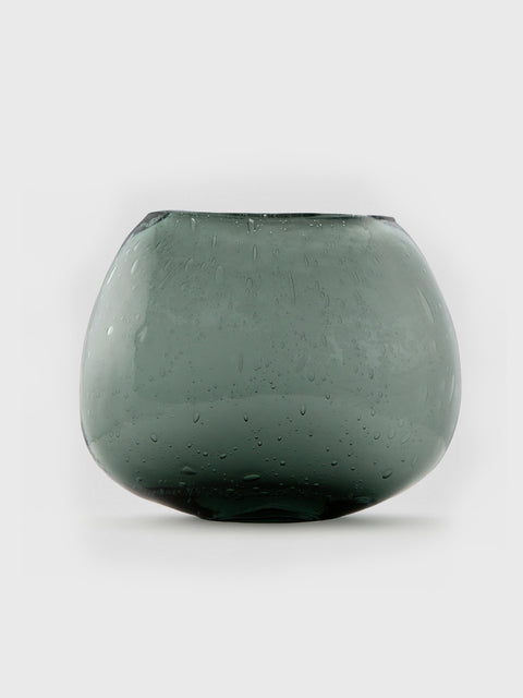 Blue Vase with Fog Finish - Large - House of Roya