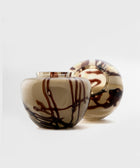 Posy Vase with Smoked Alabaster and Burgundy - House of Roya